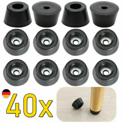 40x Gummifüße Gerätefüße Gehäusefüße Gummifuß Ø20x10mm Lautsprecher Geräte Möbel