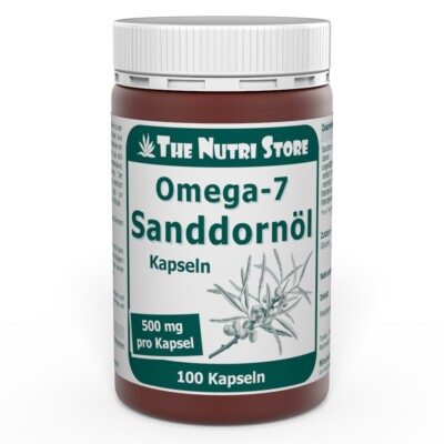 Omega-7 Sanddornöl 500 mg Kapseln 100 Stk. ungesättigte Fettsäuren PZN 00134344