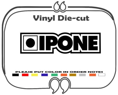Ipone Oil Logo stickers decal