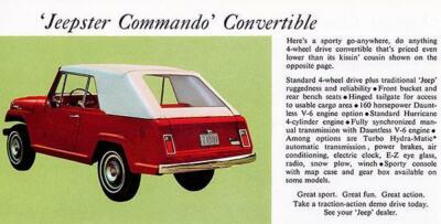 1967 Jeep Jeepster Commando Convertible - Promotional Advertising Magnet