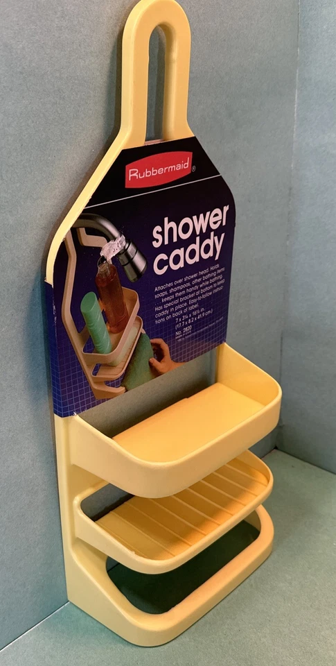 Carrito de baño/ducha Rubbermaid 1982 bandeja de jabón amarillo 2820 nuevo de colección Foto 4 de 4
