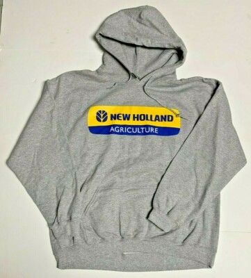 New Holland Hooded Sweatshirt Adult Sizes Part Grayhoodie-M