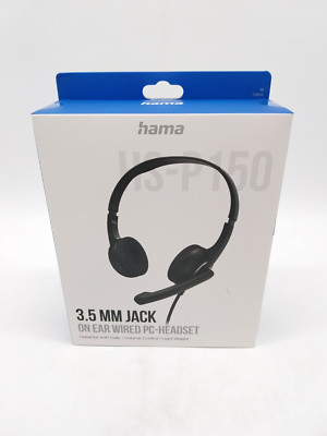 Hama On Ear Wired PC-Headset HS-P150 3.5mm 00139932 Gaming Kopfhörer #KT6830X