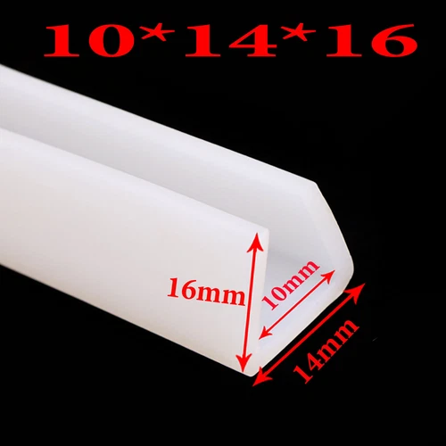 1mm - 15mm Silikon Gummi U-Kanal Dichtstreifen Kantenzierleiste Schutzstreifen - Bild 14 von 17