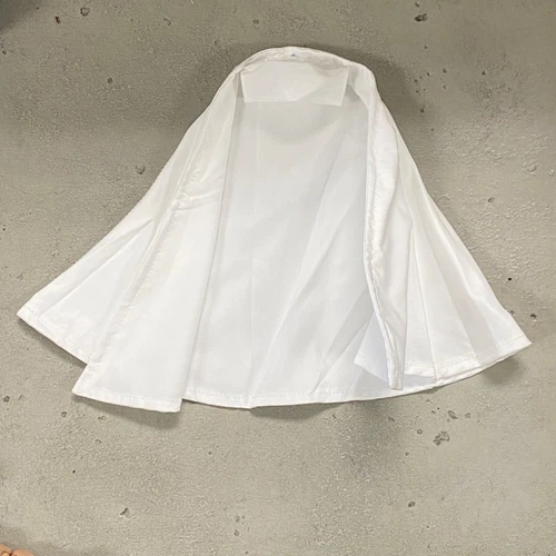 SU-C-DOOM-WH 1/12 fabric wired collar white cape for Marvel Legends Dr. Doom