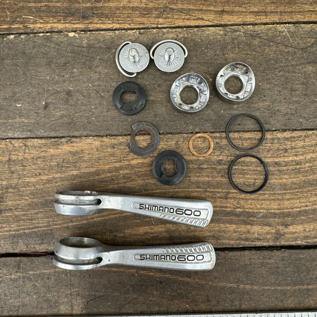 Vintage Shimano 600 Shift Lever Set Friction Down Tube Braze Vintage Shimano 600 Shift Lever Set Friction Down Tube Braze