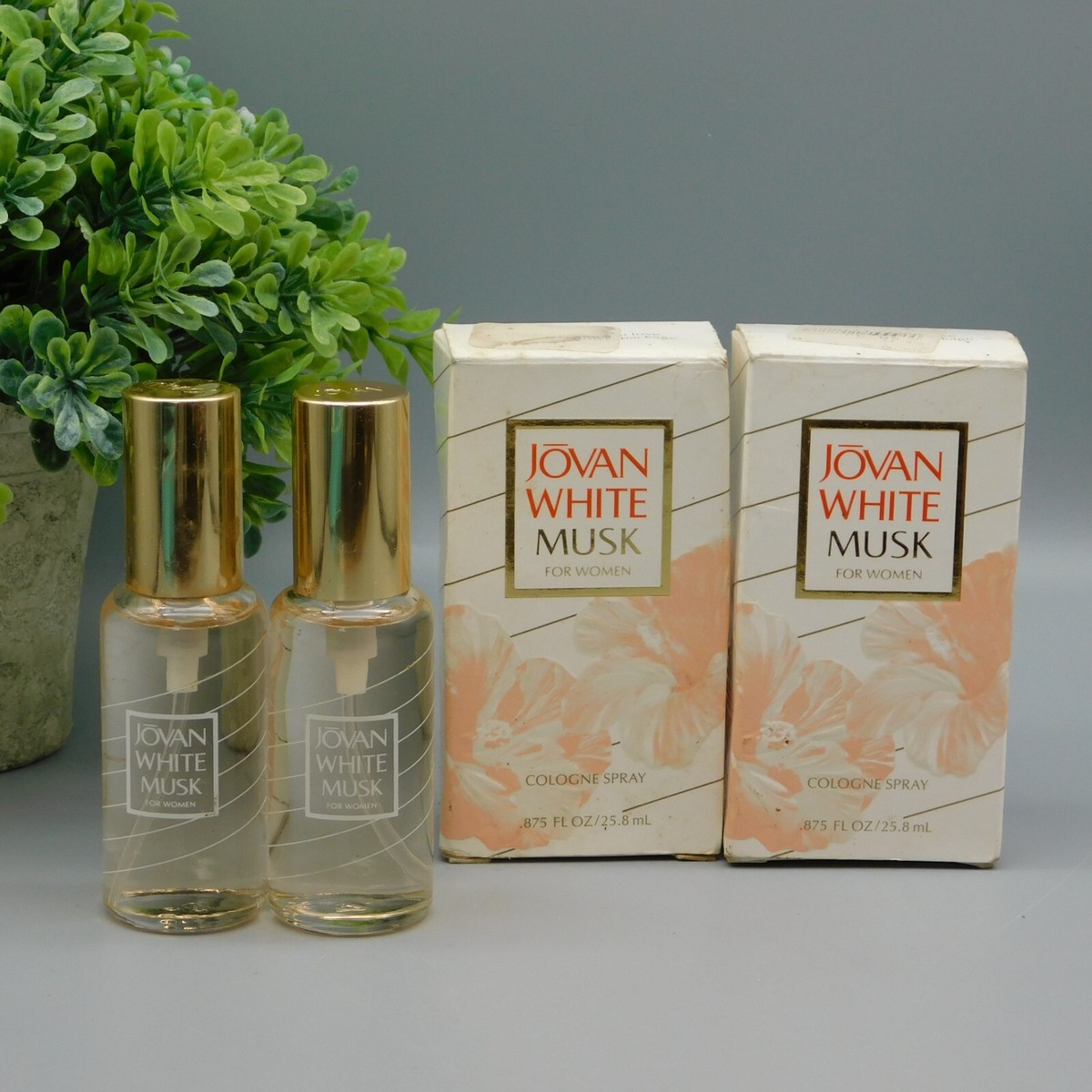 2-Jovan White Musk By Coty for Women Cologne Spray .875 oz New In