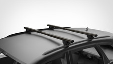 FIT FOR AUDI Q3 BLACK CROSS BAR ROOF BARS RACK FIT FOR FLUSH ROOF RAILS