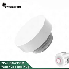 FREEZEMOD 2/5pcs White POM Water Cooling Plug Water Stop Lock Heat Dissipation