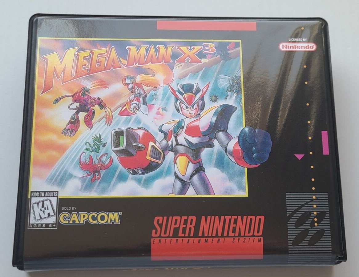 Mega Man X3 CASE ONLY Super Nintendo SNES Box BEST Quality Mega Man X3 CASE ONLY Super Nintendo SNES Box BEST Quality