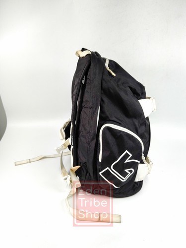 Burton Multi-Pocket Black Laptop Backpack Logo Snowboard School College Travel - Picture 2 of 12