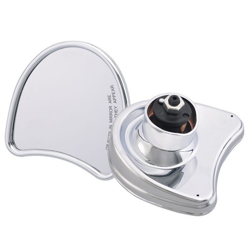 Chrome Batwing Fairing Rearview Side Mirror For Harley Touring Glide FLHX 14-23 - Picture 9 of 11