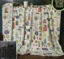 Virah Bella - Children's Blanket Wilderness Wildlife, Glow in the Dark Soft