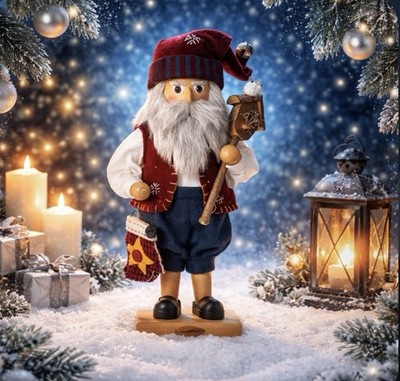 Vintage Grandeur Noel Limited Edition Wooden Santa Christmas Nutcracker 17 