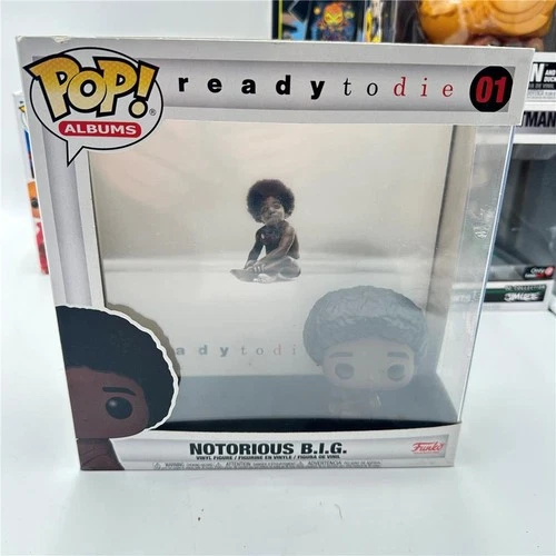 Notorious BIG Funko Pop 01 Album Cover Ready to Die Vinyl Figure Biggy B.I.G