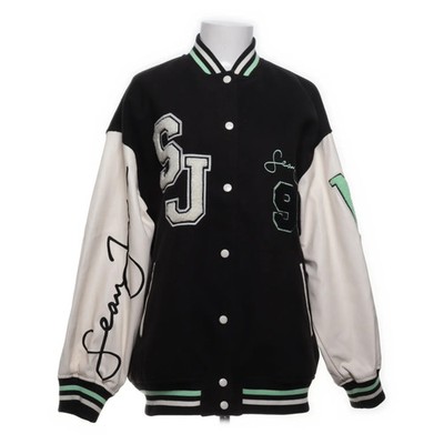 Sean John x Missguided, Collegejacke, Damen, Größe: 36, Schwarz/Weiß/Grün #MuY