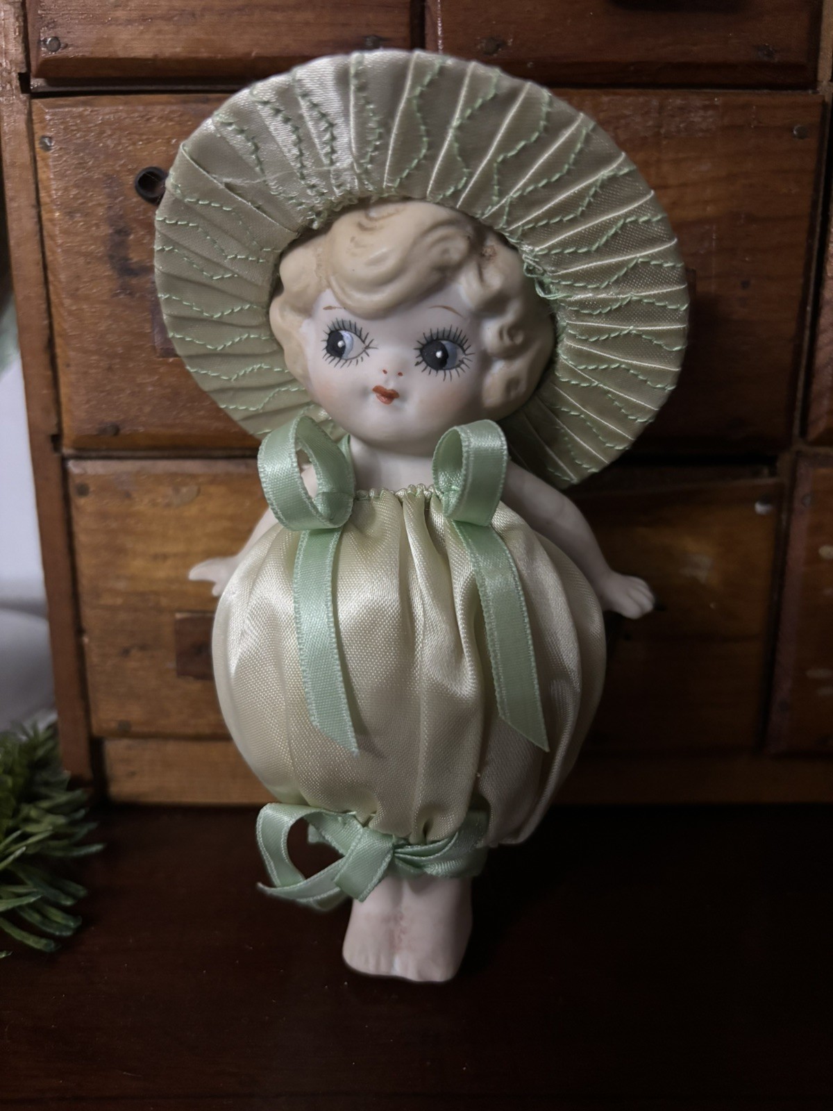 Antique Doll Carnival Bisque Kewpie Like 6” Made in Japan Marked Flapper Prize