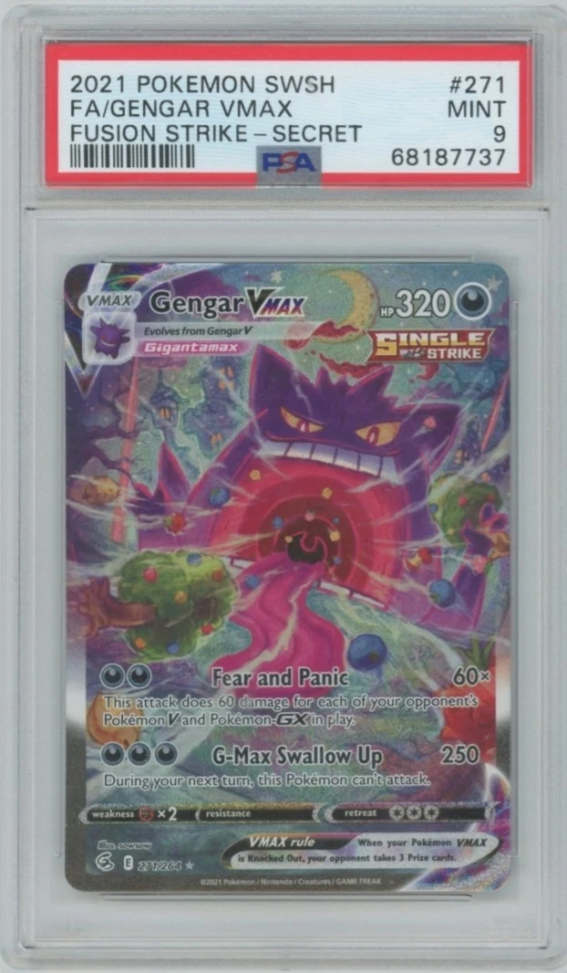Gengar VMAX 271/264 Swsh08: Fusion Strike for sale | eBay
