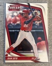 2022 Panini Chronicles Threads Juan Soto #20 Washington Nationals