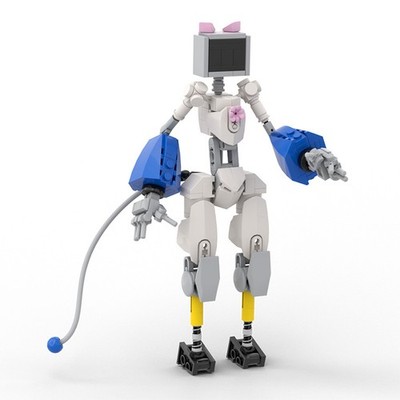 Mobile Suit Girl 22cm Robots MOC Building Blocks Female Robot Assembly Toy Brick
