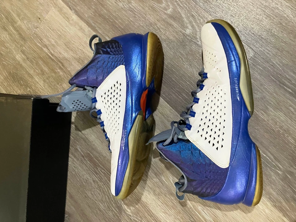 Nike Jordan Melo M11 синий белый серый мужской размер 11 - Изображение 3 из 4