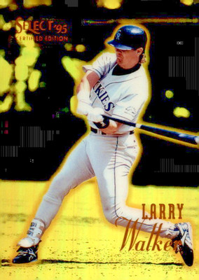 1995 Select Certified Edition - Larry Walker #89 Mirror Gold