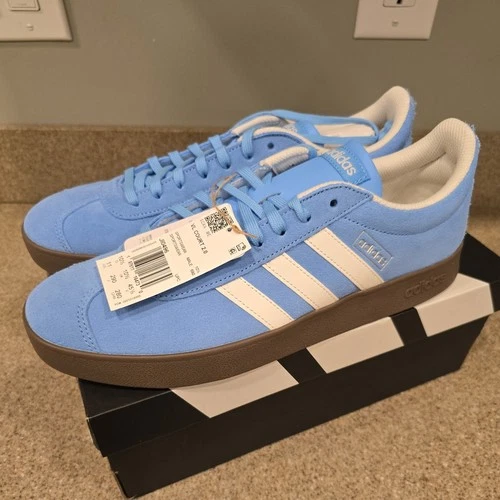 Adidas VL Court 2.0 Semi Blue Burst/ Brown Size 11 Mens