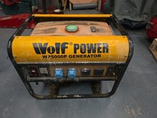 Wolf Power WP5000P Portable Petrol Generator Used Working