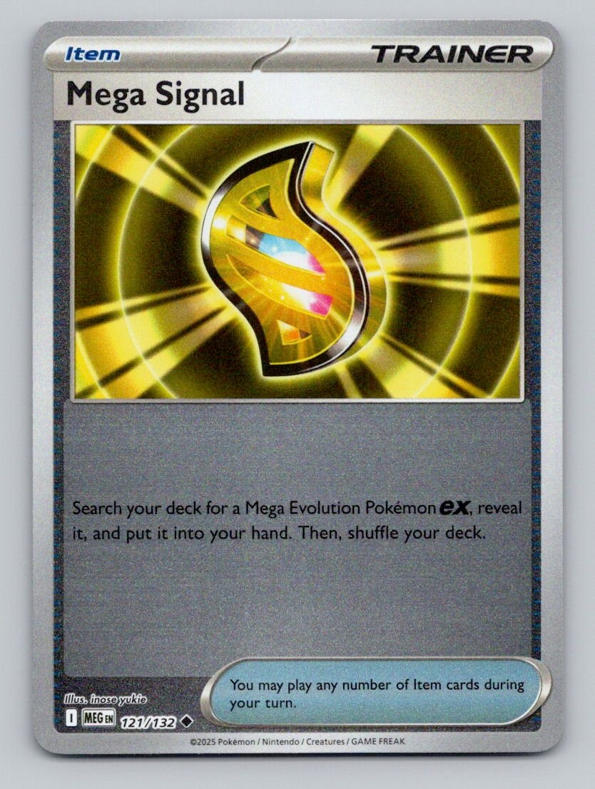 Mega Signal 121/132 Uncommon Mega Evolution Pokemon Reverse Holo Near Mint