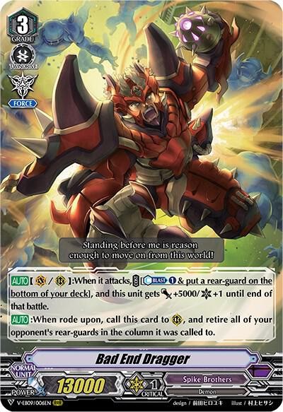 BAD END DRAGGER V-EB09/006EN TRIPLE RARE CARDFIGHT!! VANGUARD MP