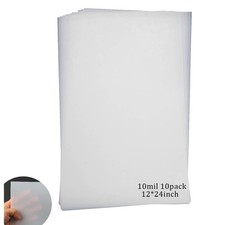 10 Pack 10mil Mylar Blank Stencil Sheets 12 x 24 inch Milky Translucent PET