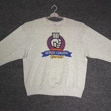 Vintage 90s Licensed Remote Control Operator Sweatshirt XL Comedy Dank Meme