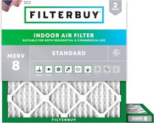Filterbuy 23x23x1 MERV 8 Air Filter Replacement HVAC Furnace