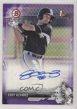 2017 Bowman Retail Prospect Auto Purple 115/250 Eddy Alvarez #PA-EA Auto uk2