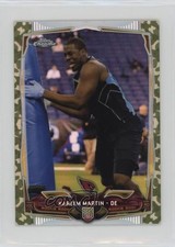 2014 Topps Chrome Mini Camo Refractor 10/99 Kareem Martin #162 11h3