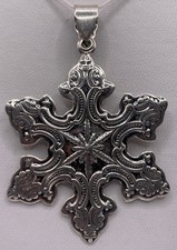 Sterling Silver SnowFlake Pendant 5.01gr 