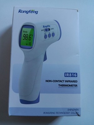 Rongfeng Infrared Non-Contact Thermometer IR816 Color Codes NEW OPEN BOX