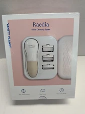 Vanity Planet Raedia Facial Cleansing System 3 Brush Heads Dual Speed NEW Sealed