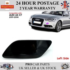Headlight Washer Cover Cap Left Side For AUDI A6 C7 2011-2014 4G0955275