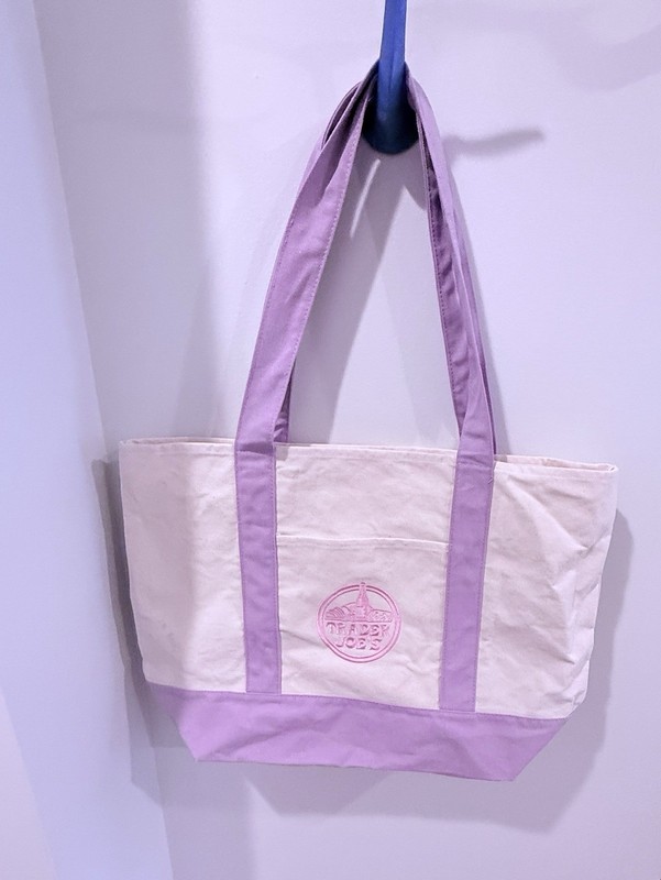 Trader Joe’s Canvas Large Purple Shopping Bag Limited  Tote Lavender