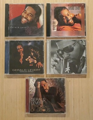 Gerald Levert 5 CD Lot Private Line, G, Stroke Of Genius, Gerald's World, Love