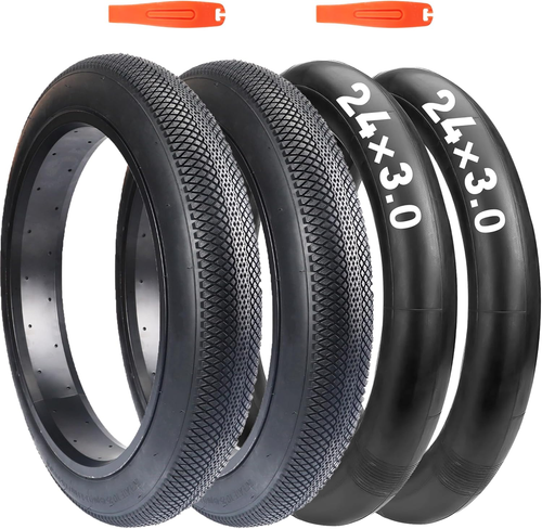 2 Pack E-Bike Tire Fat BMX Bike Tire 20"X3" (76-406) 24"X3" (76-507) with Tubes - Picture 11 of 12