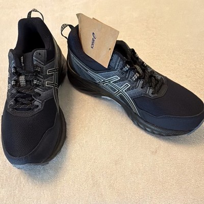 ASICS Men s Ortholite Lace Up Low Top Running Sneakers Extra Wide Black/Gray