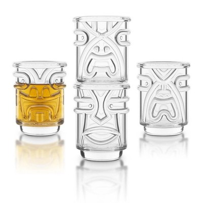 Final Touch Tiki Shot Glasses, Set of 4