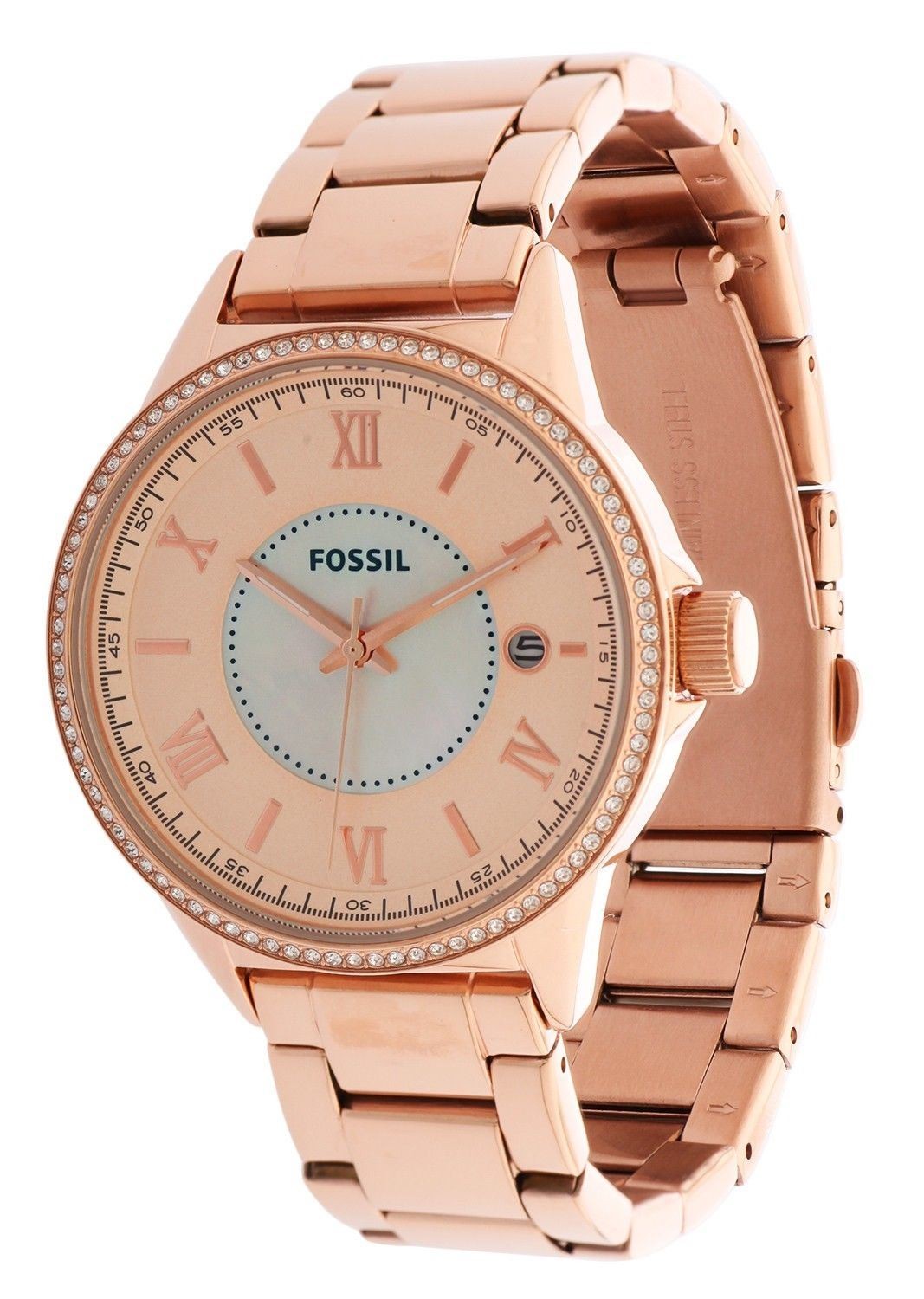 Fossil Ladies Designer Watch Rose Gold Rare Watches UK Stock Sale Price BQ1108