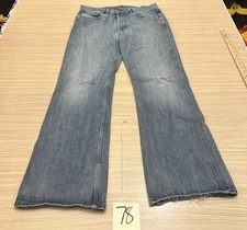 Vintage Diesel Jeans Men's 33x31 Blue Light Wash Denim Bootcut Button Fly