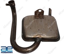 Fits For Vespa Vbb 150 Super Sprint Scooter Exhaust Silencer Raw Steel S2u