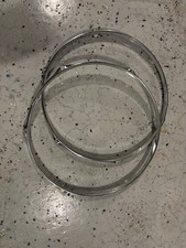 14" 6-lug chrome drum hoops