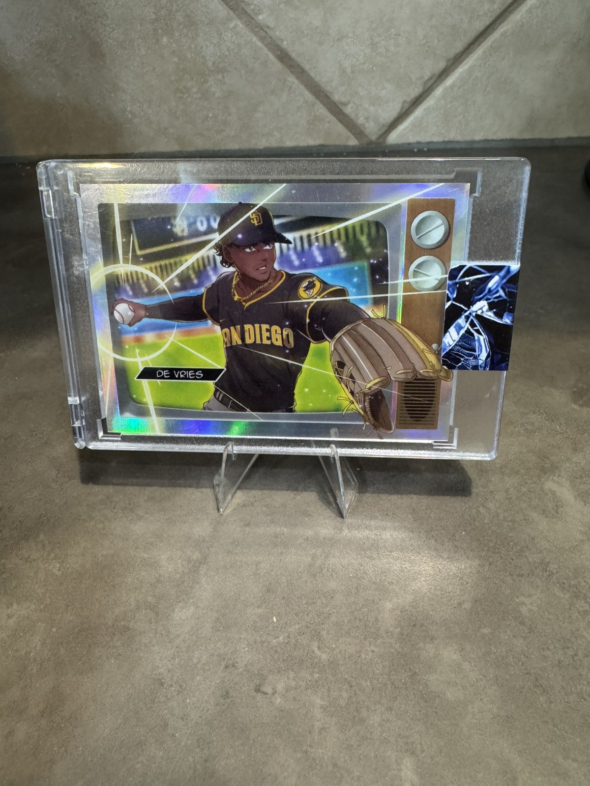 🔥2025 Bowman #BA-8 Leo De Vries Anime REFRACTOR CASE HIT SSP San Diego Padres🔥