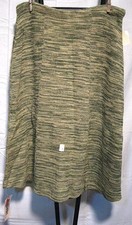 Sidney Gould Space Dye Green Knit 1970s Midi Skirt Its Pure Gould Deadstock NWT